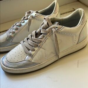 ShuShop Women's Sneakers - White and Silver